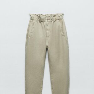 Stylish Tan High-Waisted Pants